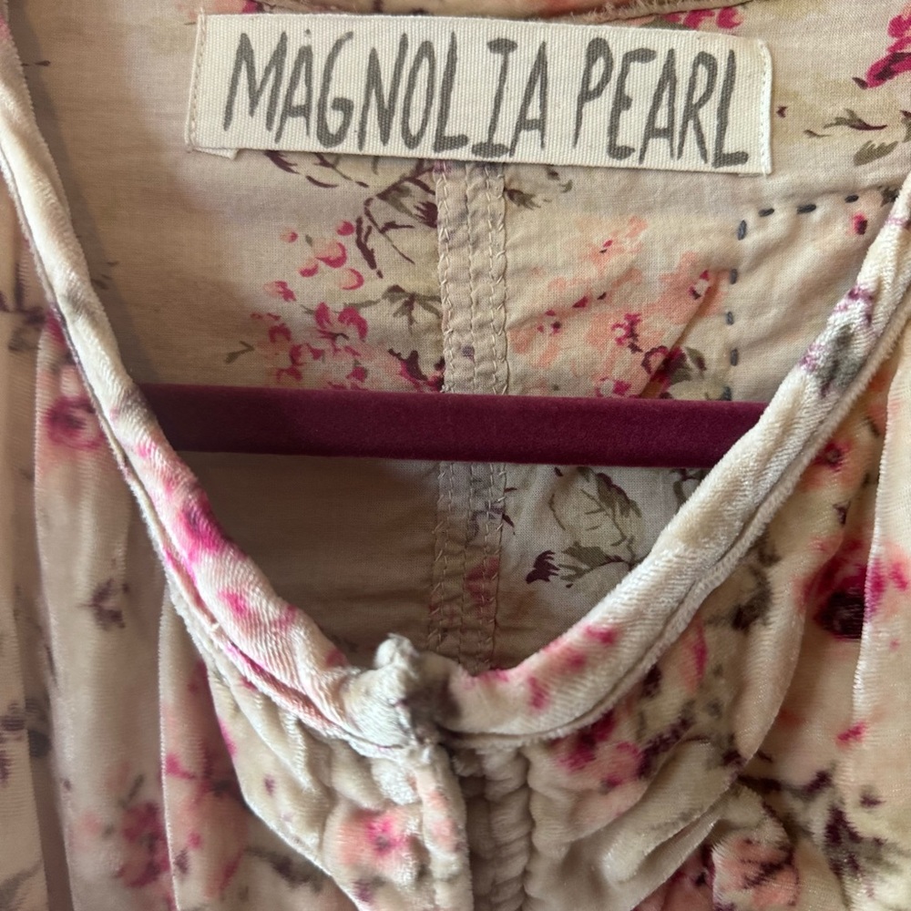 Magnolia Pearl Pink and Cream Floral Blouse